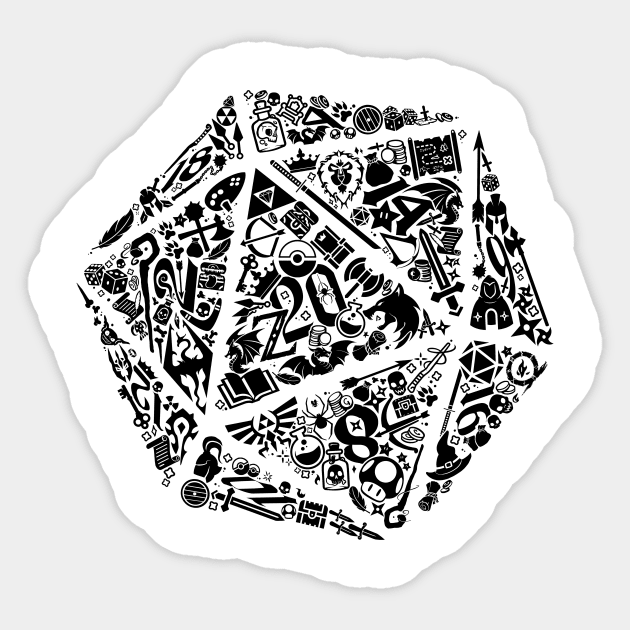 D20 Sticker by RedBug01